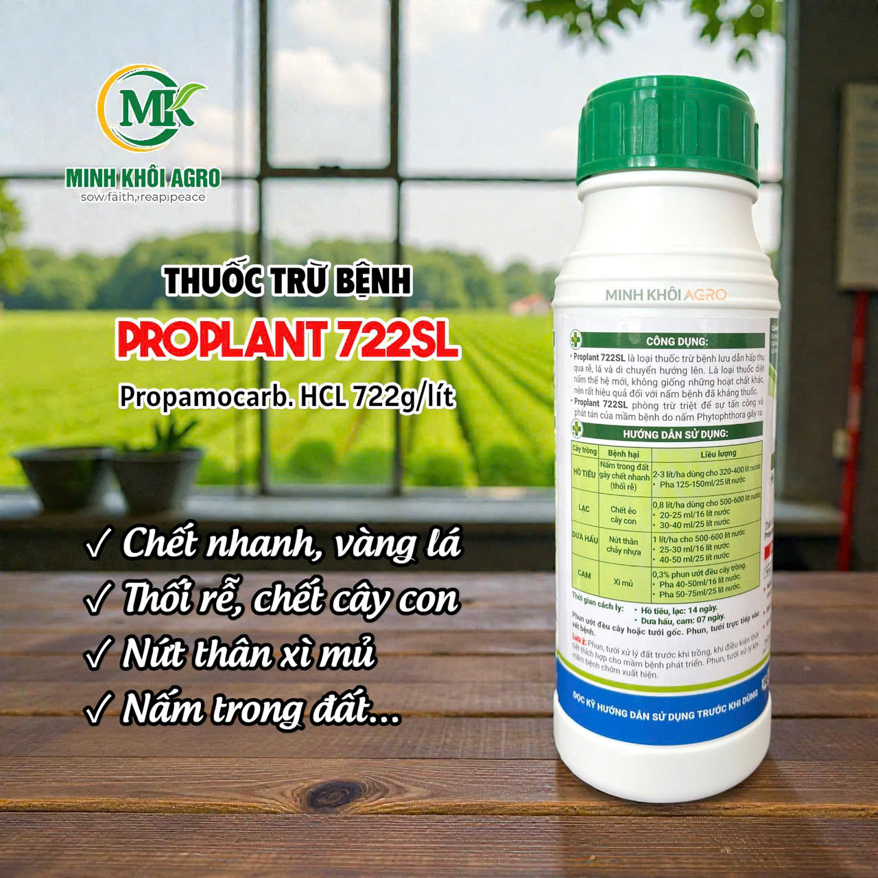 Thuốc trừ bệnh Proplant 722SL - Chai 480ml